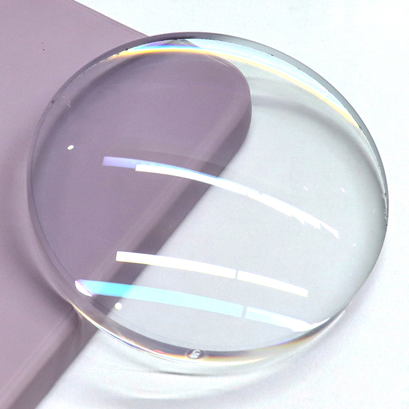 Lente de visão única de bloco azul semi-acabado 1.56