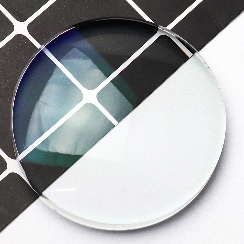 Lente de visão única de bloco azul semi-acabado 1.56