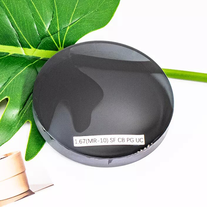 Lente fotocromática de visão única semiacabada 1.67