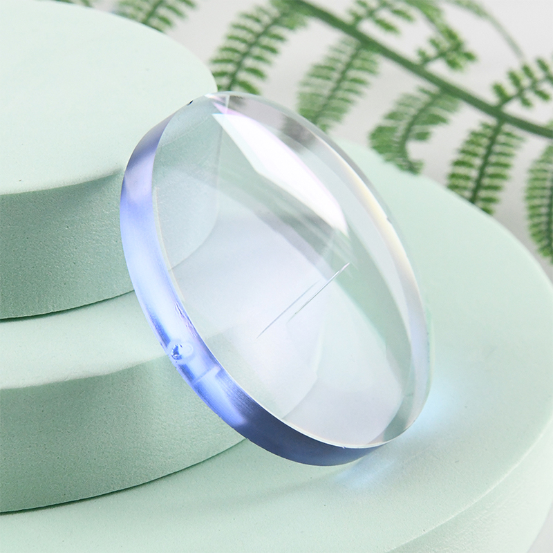 Lente de visão única de bloco azul semi-acabado 1.60